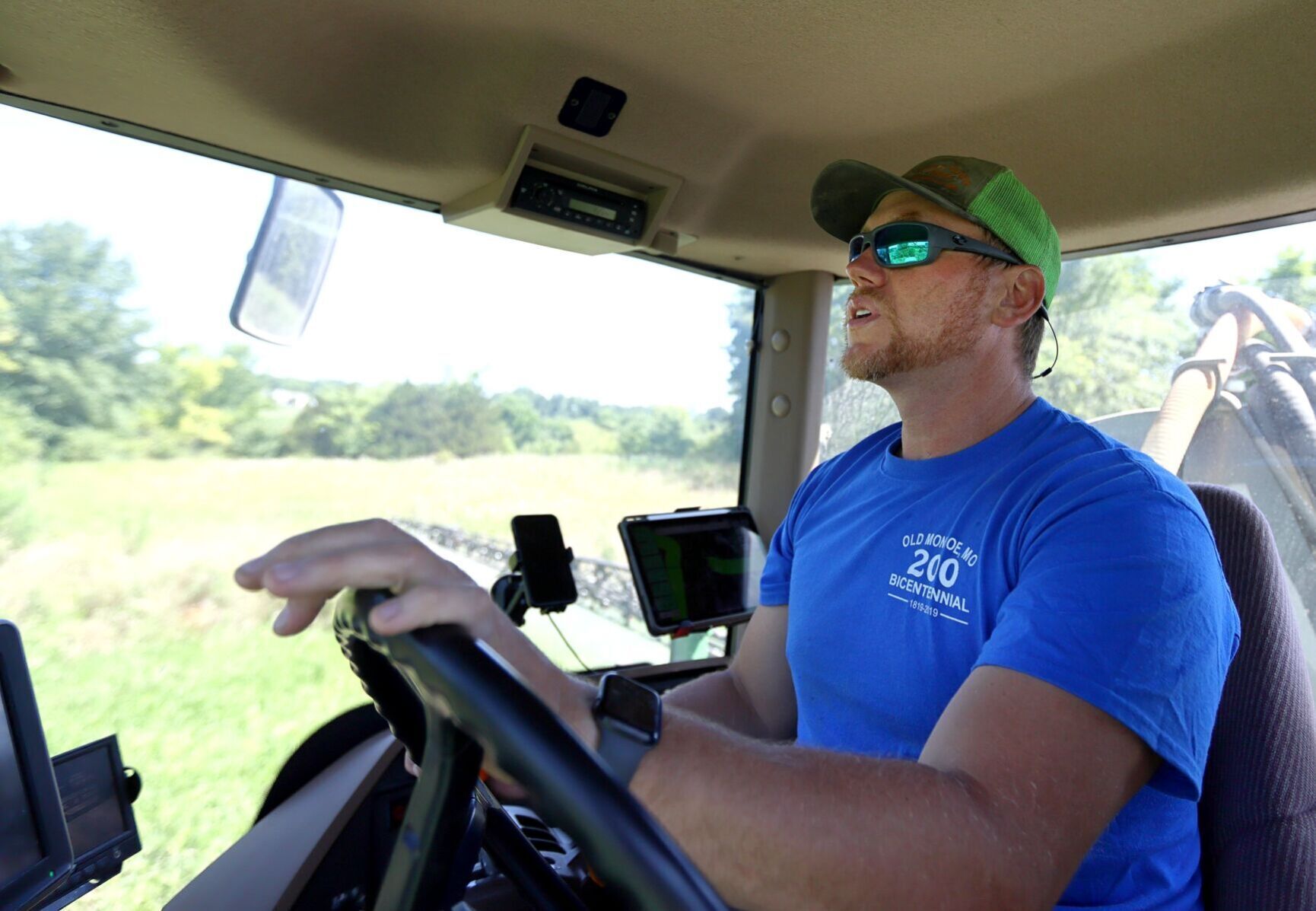 GPS guides farm tractors through fields